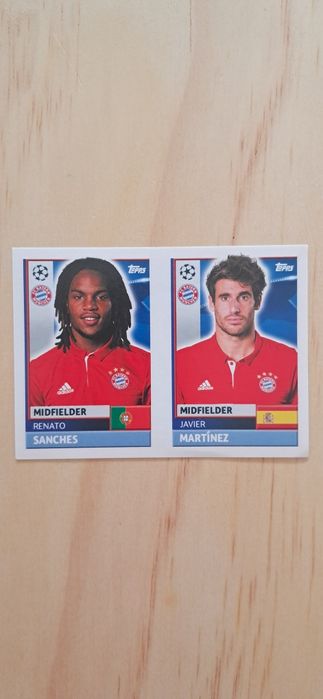 Cromo futebol de Renato Sanches(Uefa Champions League)da Panini