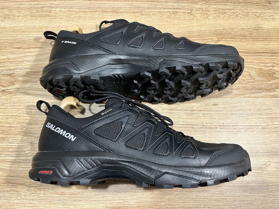 Кросівки чоловічі Salomon X Braze Gore-Tex Black розмір 46(29,5 см.)