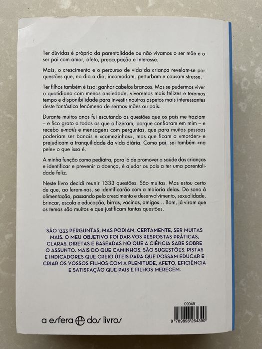 Livro de Mário Cordeiro - 1333 perguntas para fazer ao pediatra