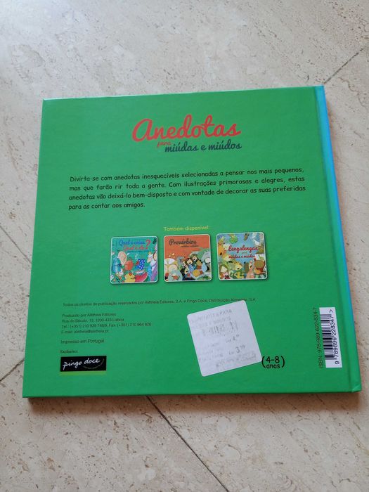 "Anedotas para miúdos e graúdos" livro impecável