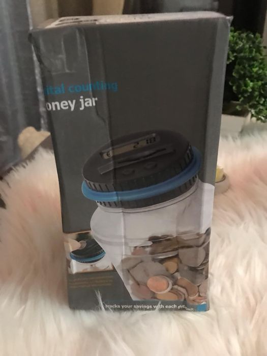 Mealheiro eletrônico contador de moedas