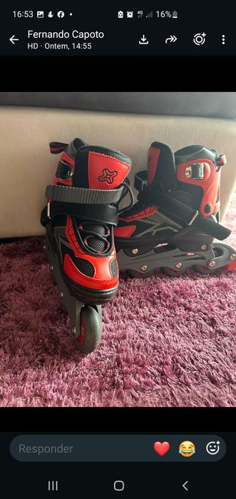 Patins em linha novos