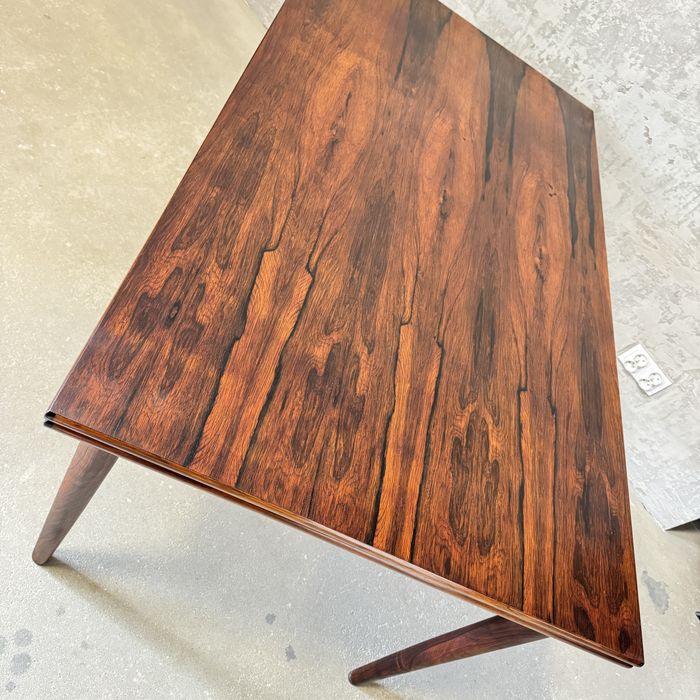 Komplet duński stół palisander i 4 krzesła, proj. Erik Buch, lata 50.