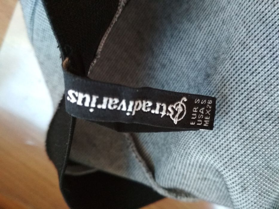 Spódnica wąska rozciągliwa krótka szara