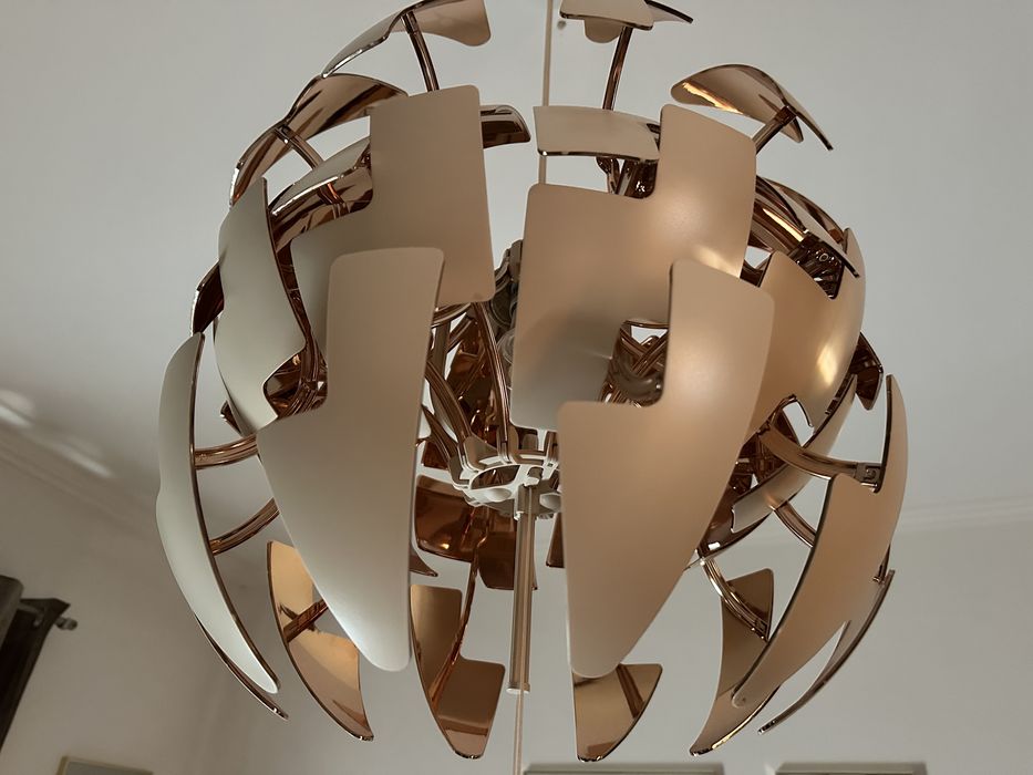 Candeeiro IKEA PS 2014 cor branco/cobre