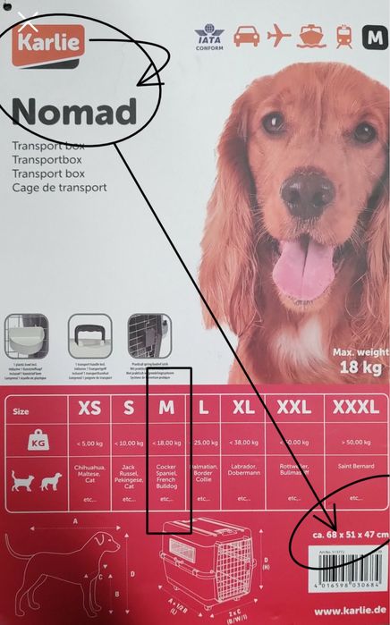Karlie Nomad ℹ️ Nowy‼️ Transporter 68x51x47cm • jak Beeztees Skykennel