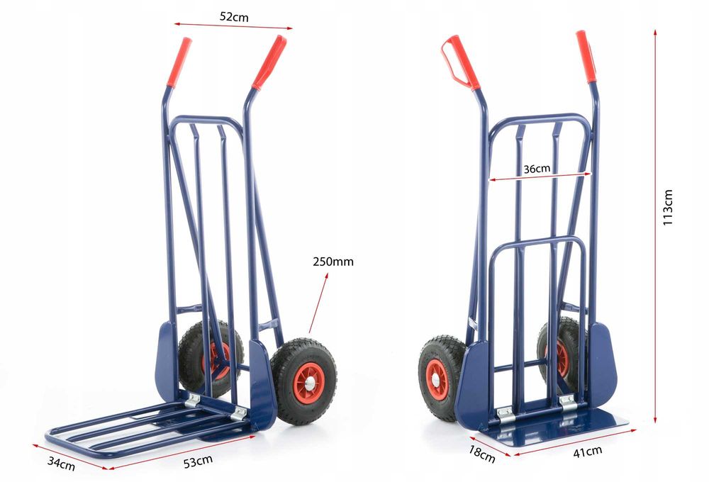 Wózek magazynowy MŁYNARKA składany transportowy HIGHER mocny 280kg