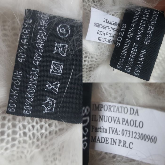 Пончо з хутра кролика
