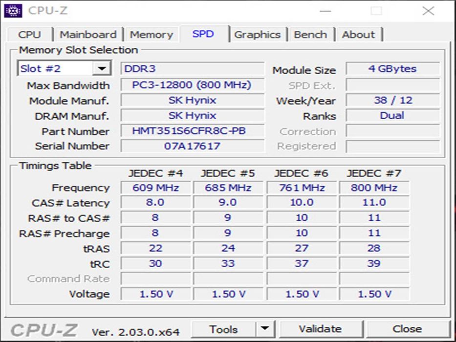DDR3 8GB HyniX 12800