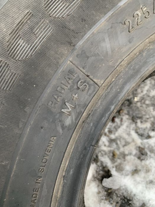 Шини 225/75 R16C Goodyear 2023p всесезон 9/9,6мм