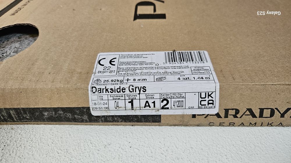 2 szt płytek gresowych nowych 60x60 cm