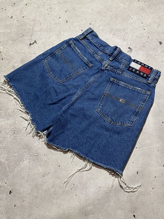 Шорты tommy jeans женские, джинсовые , короткие
