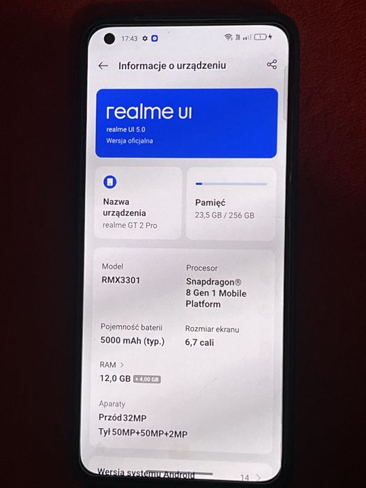 Realme GT 2 PRO 12/256