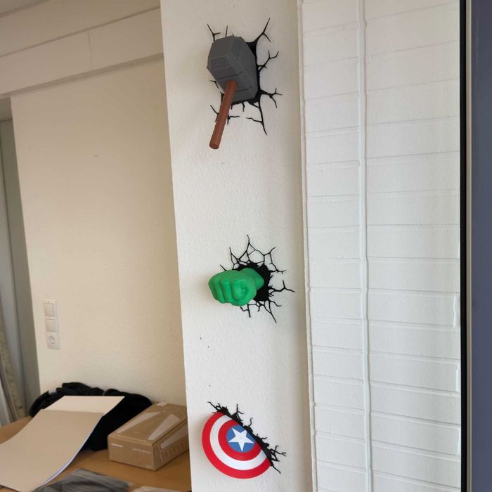 Decoração parede Braço Hulk