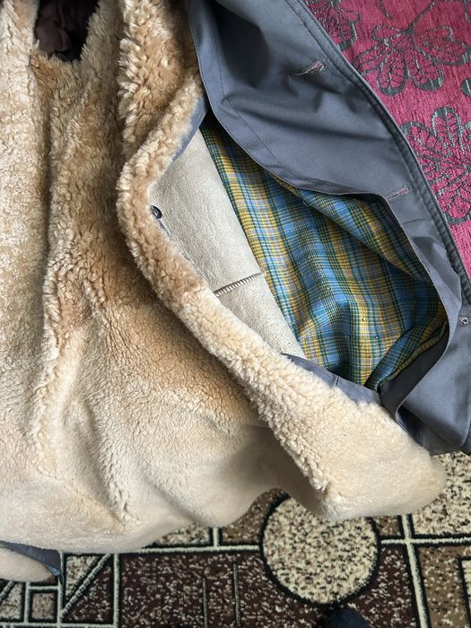 Пальто - плащ мужское  (Румыния )на подстежке из овчины