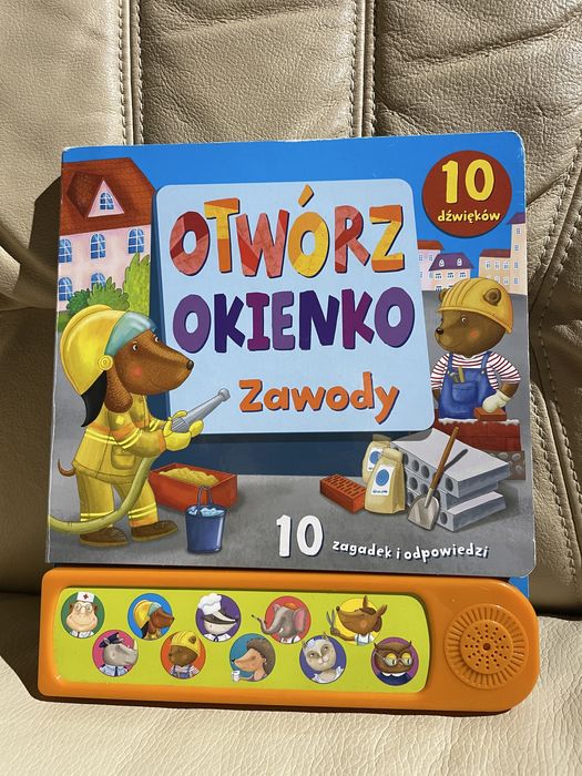 Super książka z okienkami interaktywna dźwiękowa  zawody