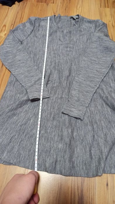 COS sweterek, tunika, bluzka wełniana, wełna merino 100%, xs