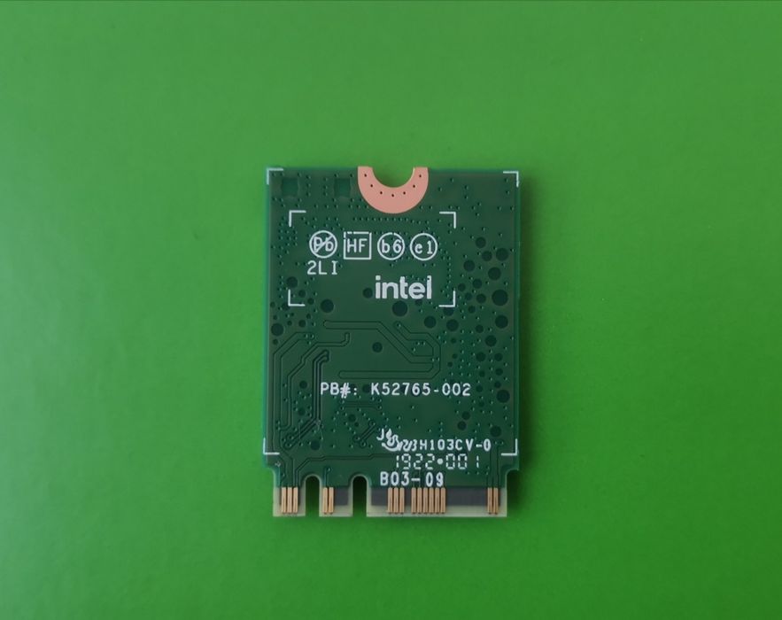 Intel® AX210 [WiFi 6E + BT 5.4] 6Ghz, 160Mhz