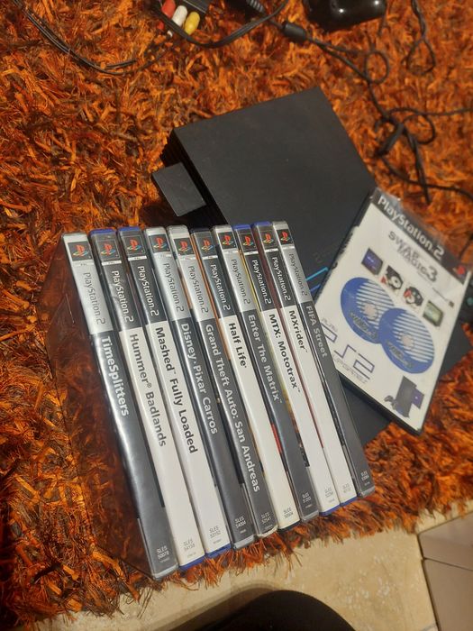 Playstation 2 c/10 jogos