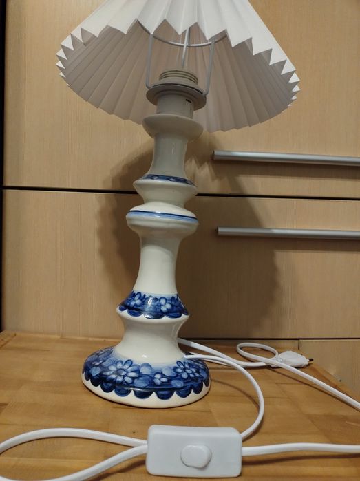 Lampka że świecznika fajans Włocławek E27