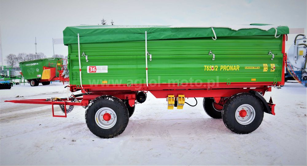 Przyczepa Pronar dwuosiowa T653/2 6t PT606 PT608 jedno osiowa tandem