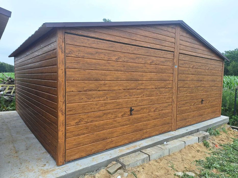 Garaż blaszany 6x5 m PREMIUM garaże blaszane 6x5 7x5 8x5 9x5 6x6 7x6 8x6 9x6 PRODUCENT garaży PREMIUM !!!