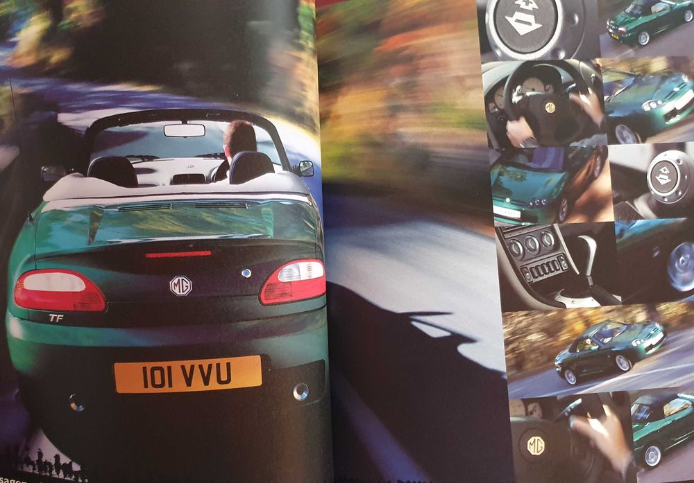 Catálogo automóvel MG TF - 2002 - Portugal