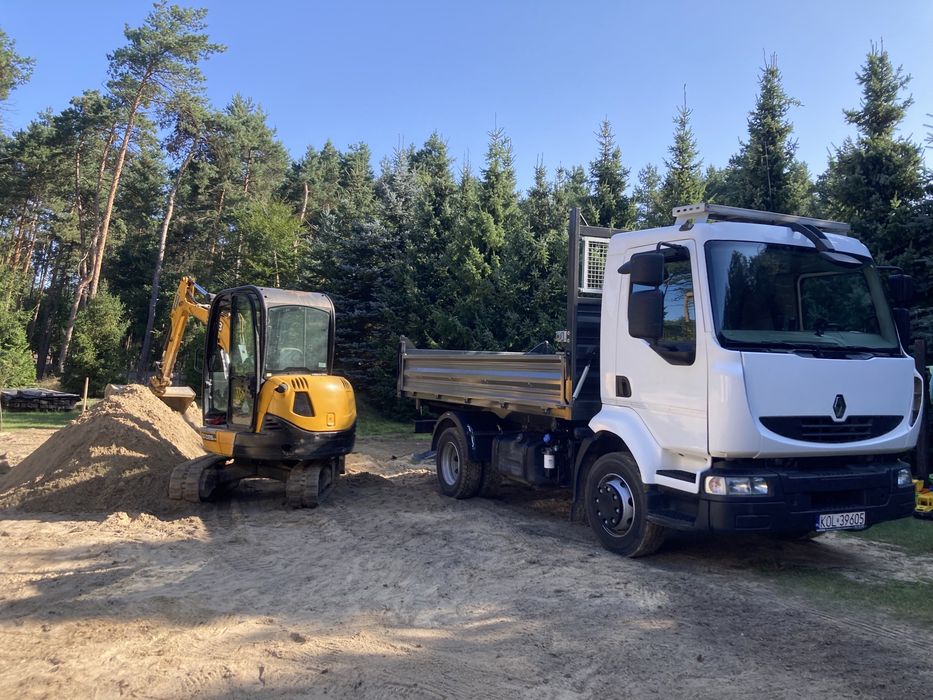 Usługi koparką 5 ton Wozidło 6ton  drenaże glebogryzarka mulczer rębak