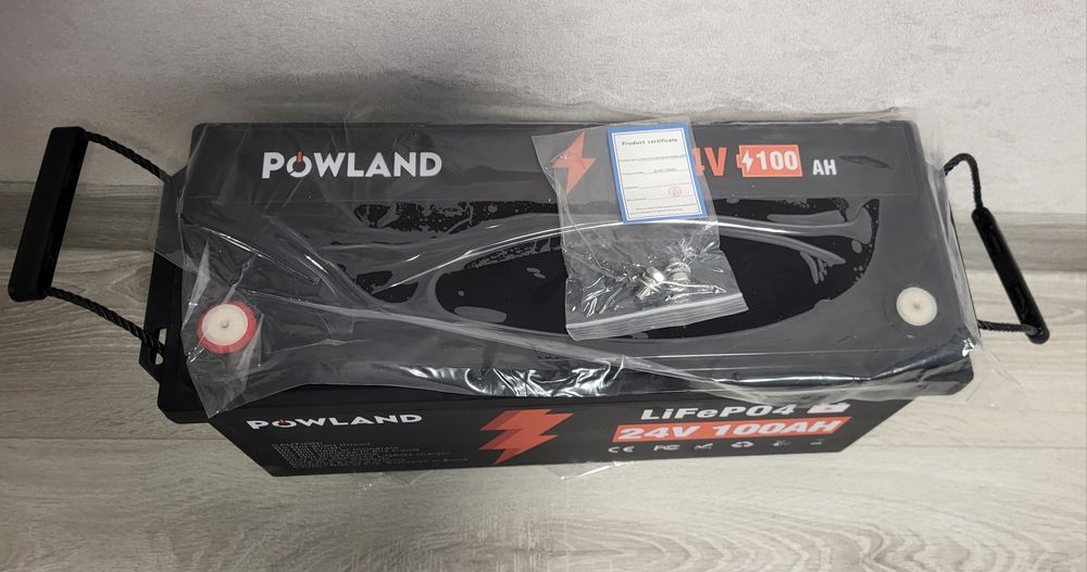Акумулятор Powland 24v 100ah lifepo4