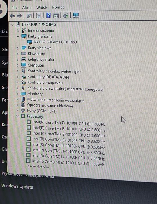 Caly zestaw,GTX1660,DDR4 16,Nowy SSD 512