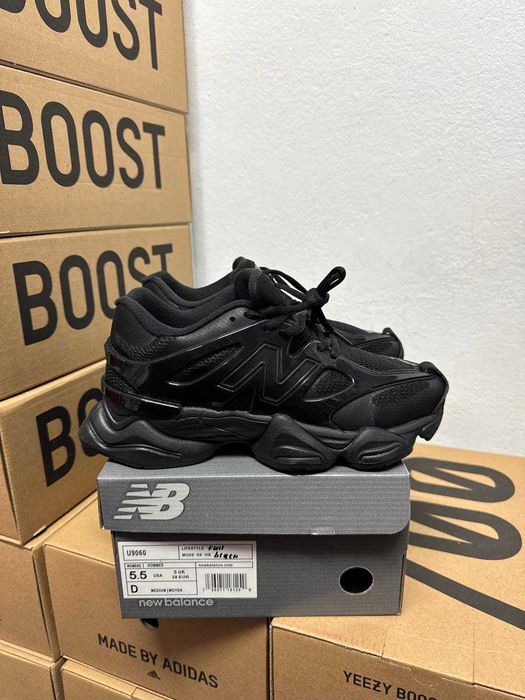New Balance 9060 Black Cat (36-45) чоловічі-жіночі кросівки Нью Беланс