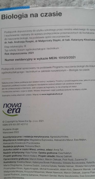 Biologia na czasie  3 nowa era