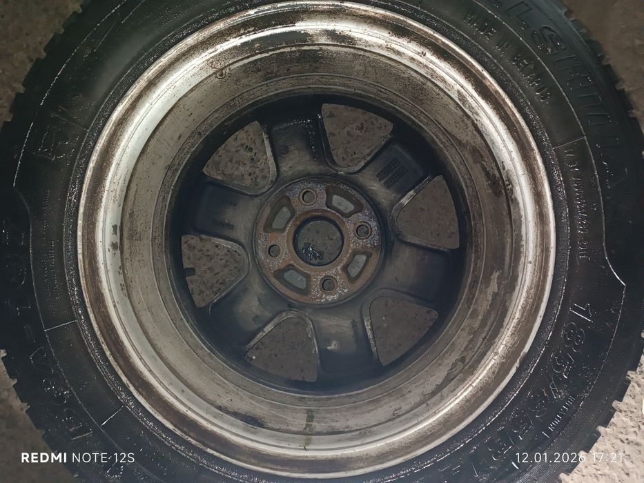Диски литі R 14 Volkswagen 4*100 зимня резина 185*65 і 175*70 в сборі