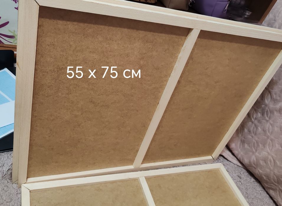 Продам новий планшет з посленою рамкою ДВП розмір 55 на 75 см