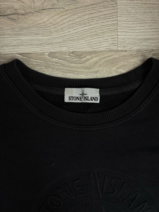 Czarna bluza z dużym logo Stone Island rozmiar XL stan bardzo dobry