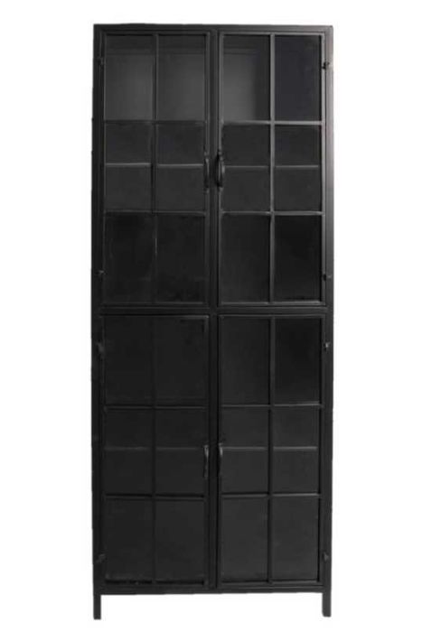 Witryna metalowa LOFT czarna (Clayre & Eef)