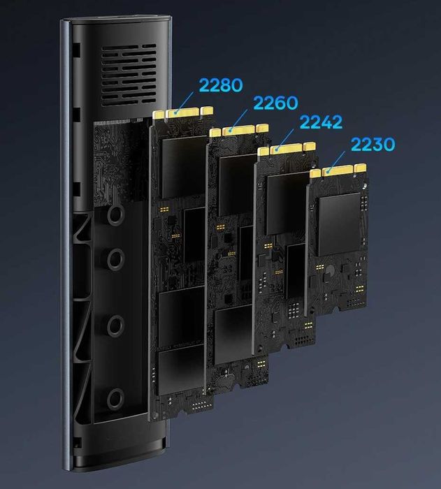 Baseus SSD карман/кишеня M2 NVME/SATA + USB в комплекте