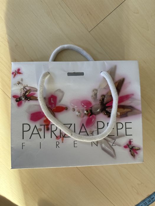 Patrizia Pepe mała torebka papierowa prezentowa w ważki 16/20