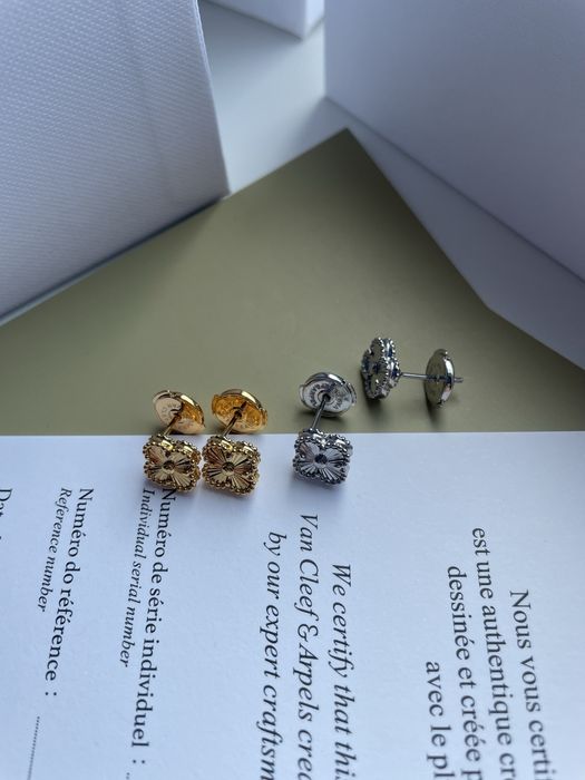 Сережки в стиле Van Cleef Ван Клиф винтажные