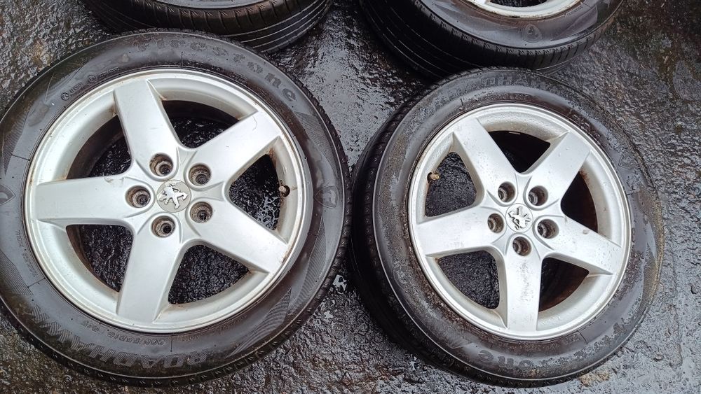 Комплект коліс титани легкосплавні з гумою Пежо 308t9 5*108 R16