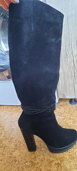 Сапоги замшеві  натуральні 36 р.