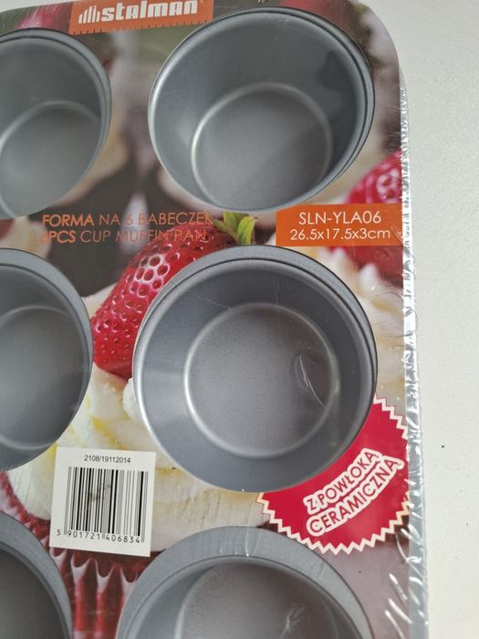Foremka do pieczenia babeczek / muffinek na 6 sztuk
