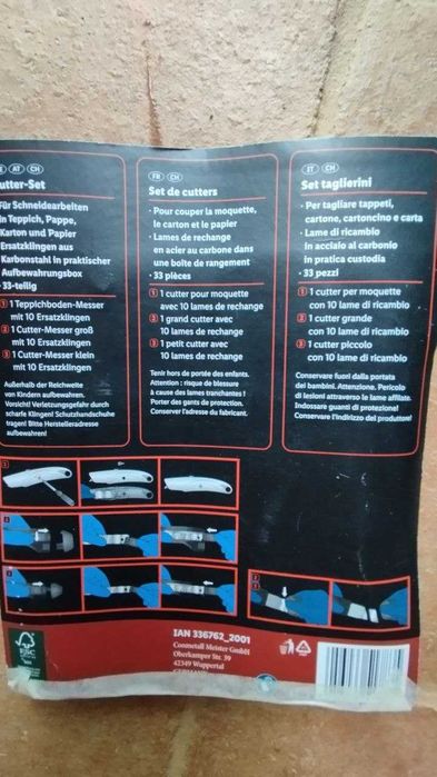 Conjunto de 2 Sets x-atos Lâminas Parkside (33 Peças Cada) - Novos