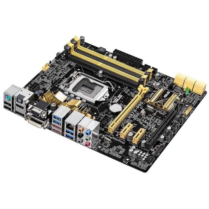 Материнська плата s1150, ASUS H87M-PRO (4xDDR3, VGA, DVI, HDMI, Dport)