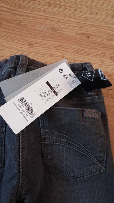 Spodnie szare jeans 4/5 lat nowe