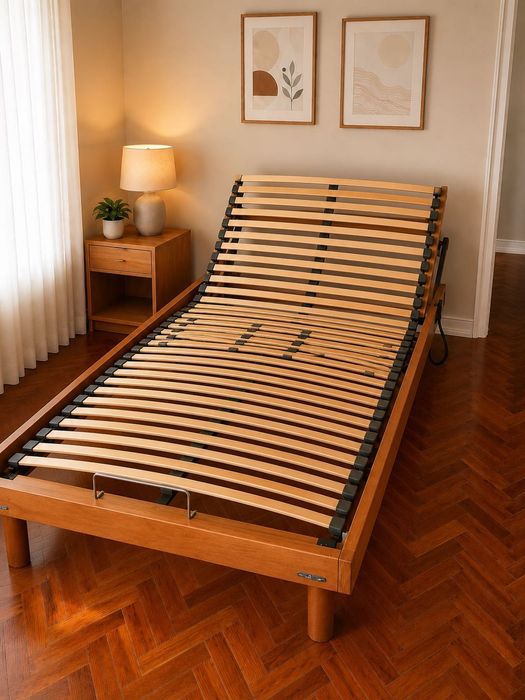 Cama electrica articulada de corpo e meio