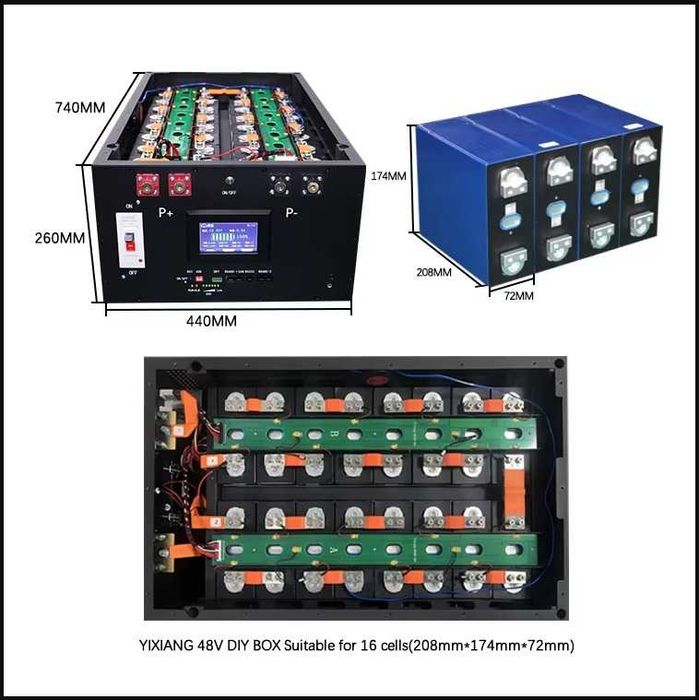 Magazyn energii V4 Dotacja 2026 - 19 kWh 48 V. EVE MB31 lifepo4 Deye.