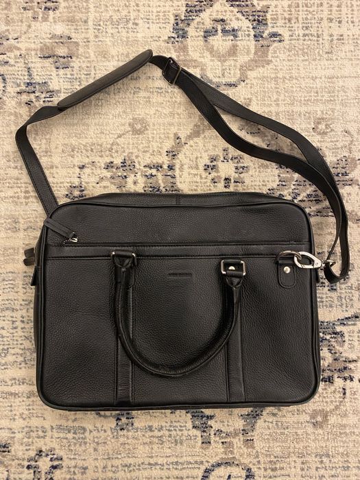 Сумка для ноутбука з натуральної шкіри John Henric Gian