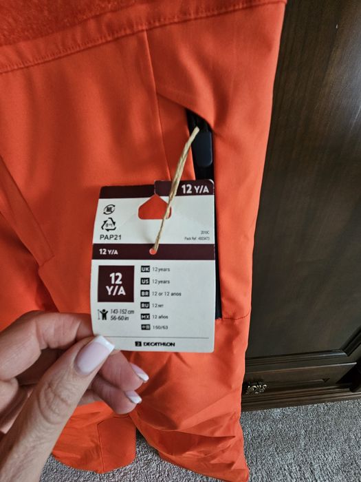 Лижні штани оранж.