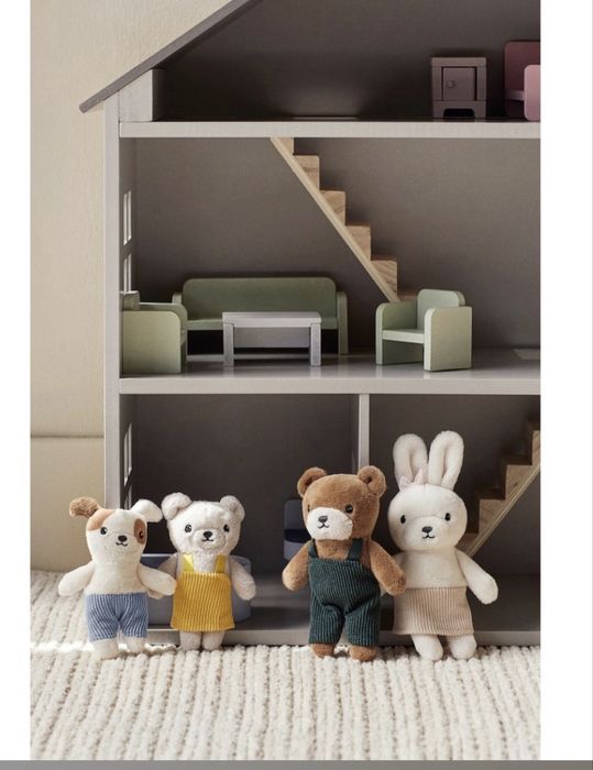 Меблі для лялькового будинку та звірята HM Home